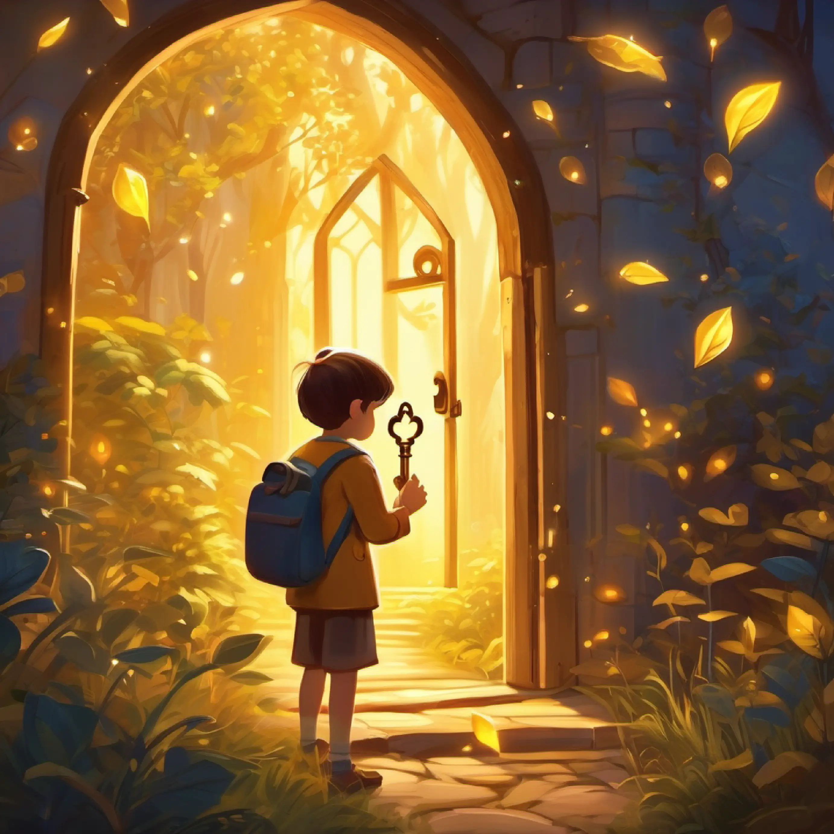 A mysterious whisper suggests finding a golden key, sparking curiosity.