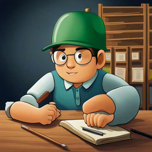 Determined and hardworking, wearing a green hat accomplishing his dream of becoming an architect