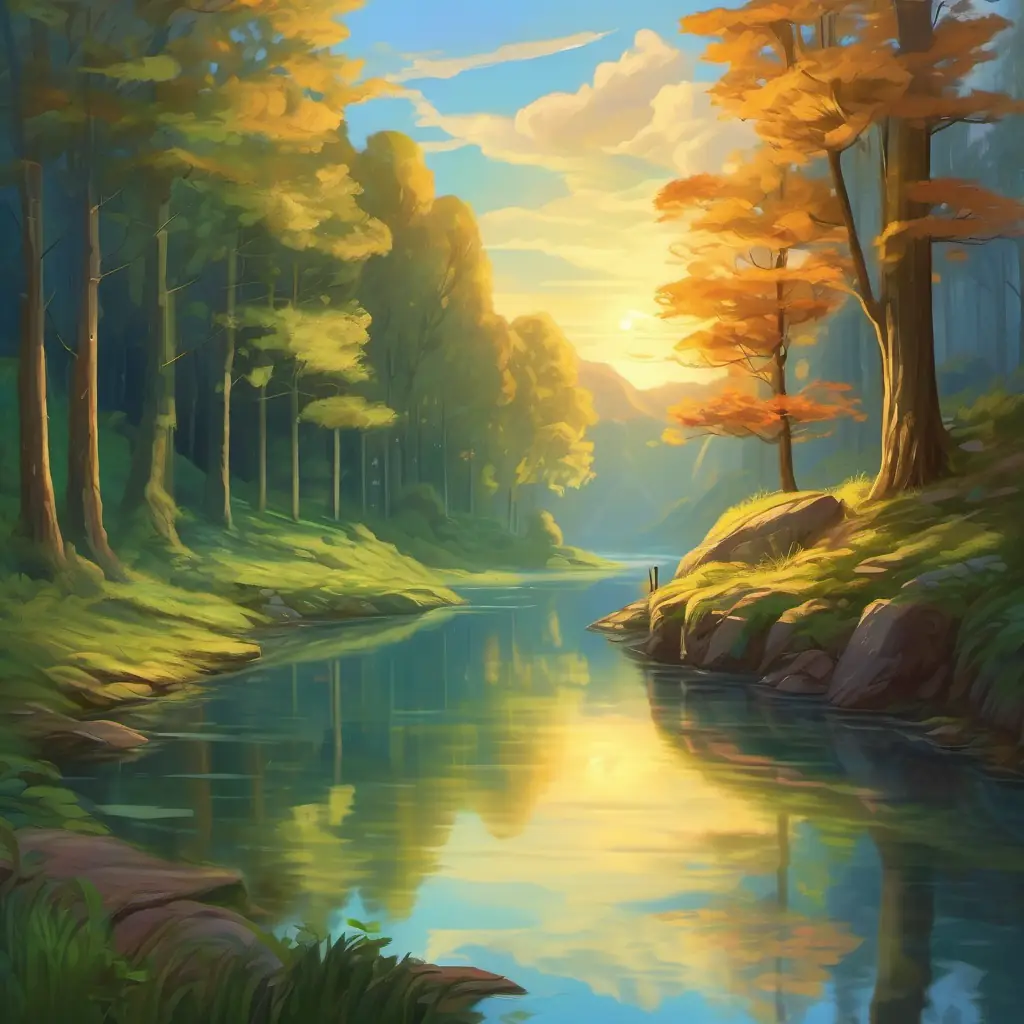 Peaceful descent; reflections on nature's lessons.