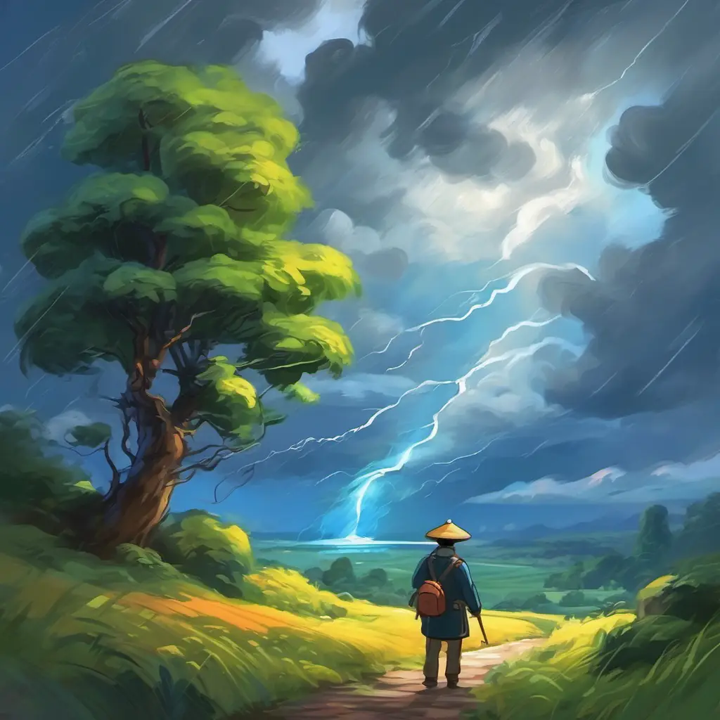 Change in weather, guide warns of a storm.