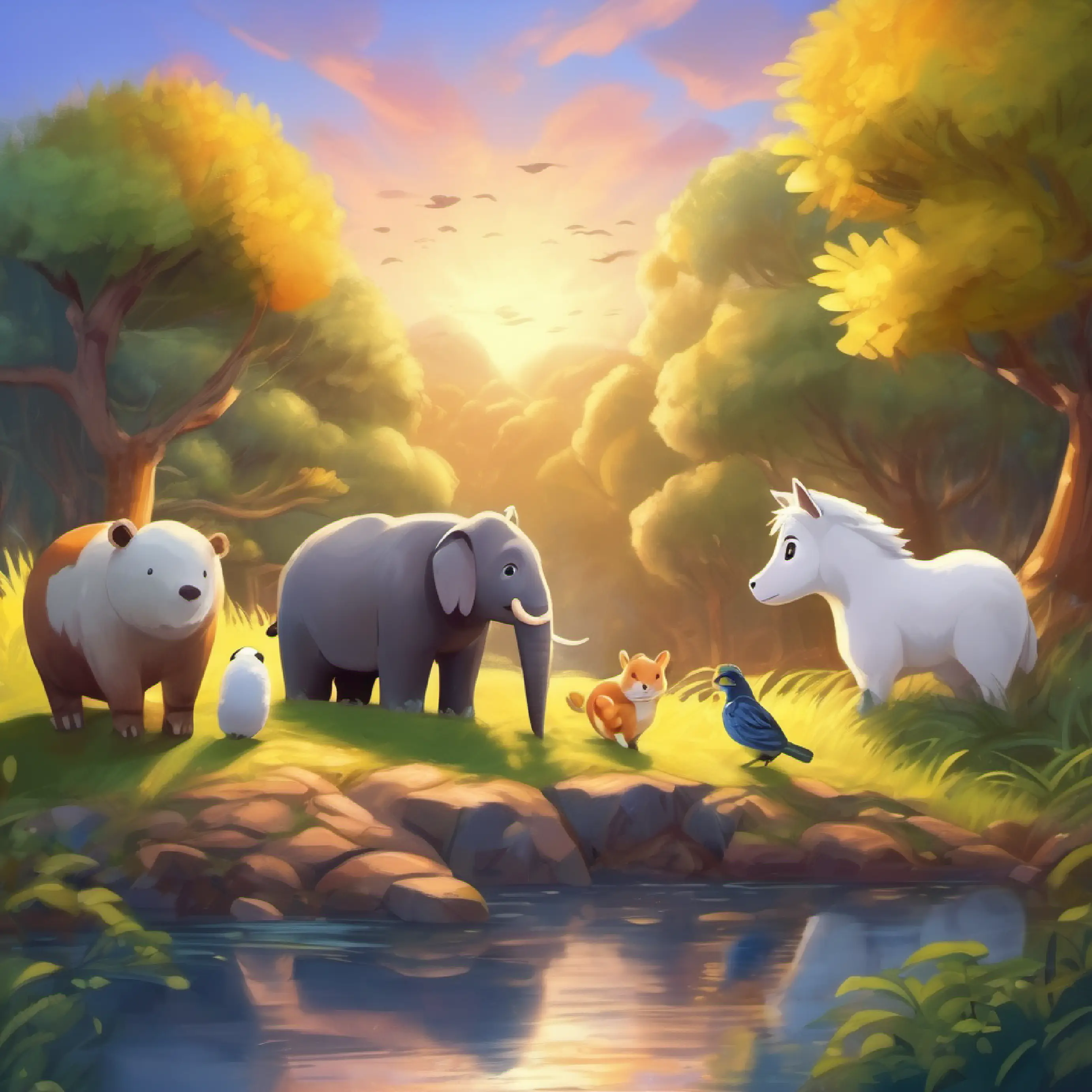 The animals learn the importance of friendship and collaboration.