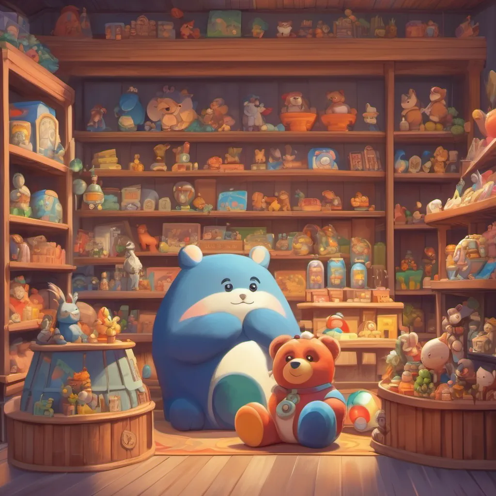 toys neatly placed back in the toy store, looking content