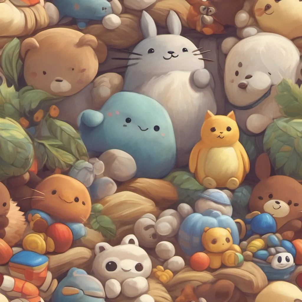 toys snuggling together, conveying a sense of unity and joy