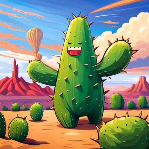 Spike transforming into a huggable cactus
