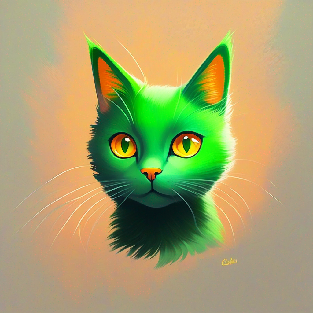 Curious cat with orange fur and bright green eyes the cat with orange fur and bright green eyes