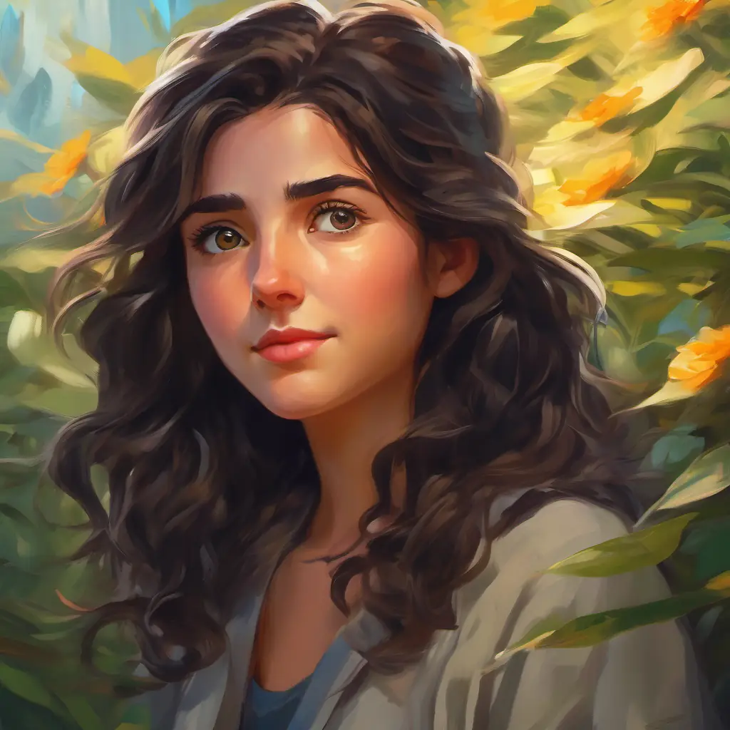 Wise and kind, with dark hair and bright, curious eyes and Determined and teary-eyed, with tousled hair and worried eyes begin their search with renewed hope