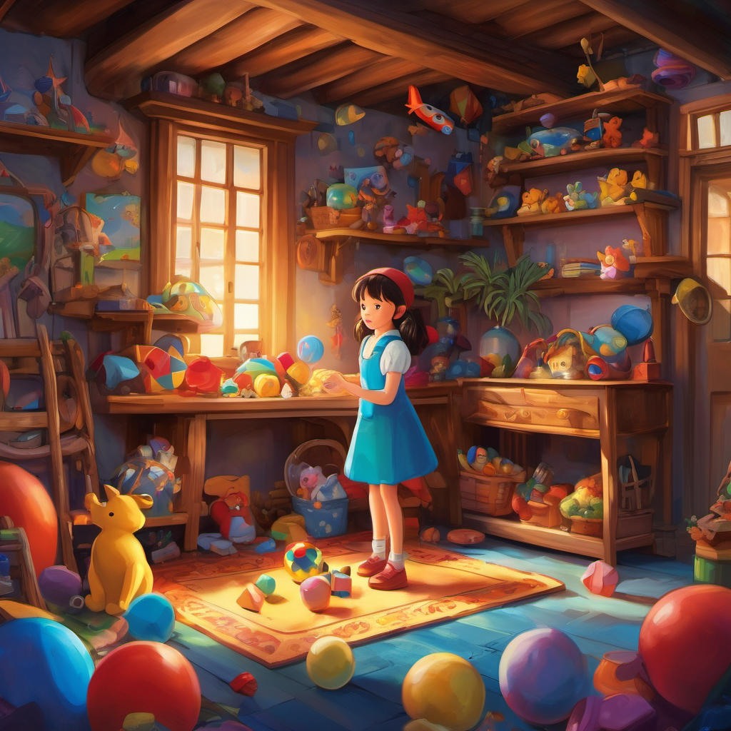 However, not all wishes turned out as Wendy had imagined. One day, she wished for a room filled with toys. To her surprise, she woke up the next morning in a room that was packed from floor to ceiling with toys of all shapes and sizes. At first, it was like living in a dream come true. But soon, Wendy realized that the toys were starting to take over her entire house, leaving no room for her family or friends. Wendy realized that every desire had consequences, and it was important to be careful with her wishes. She decided to visit the wishing well once more, filled with questions about the limits and responsibilities of her wishes.