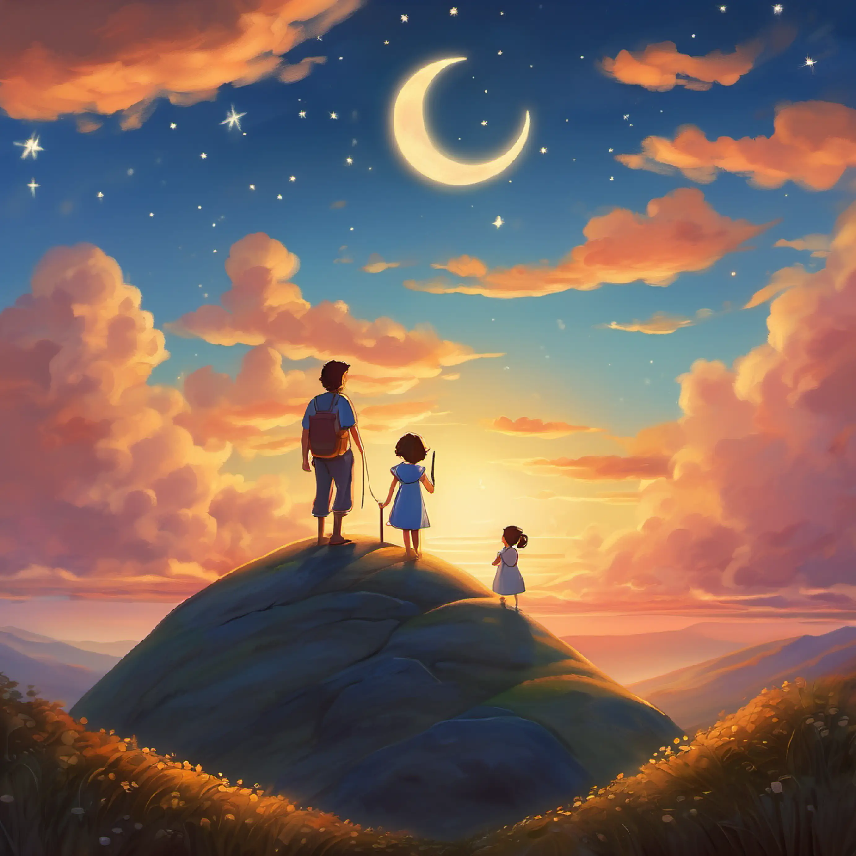 IAcima das Nuvens, morava a Família Cellus, formada por Sol, Luna e sua filha Estrela