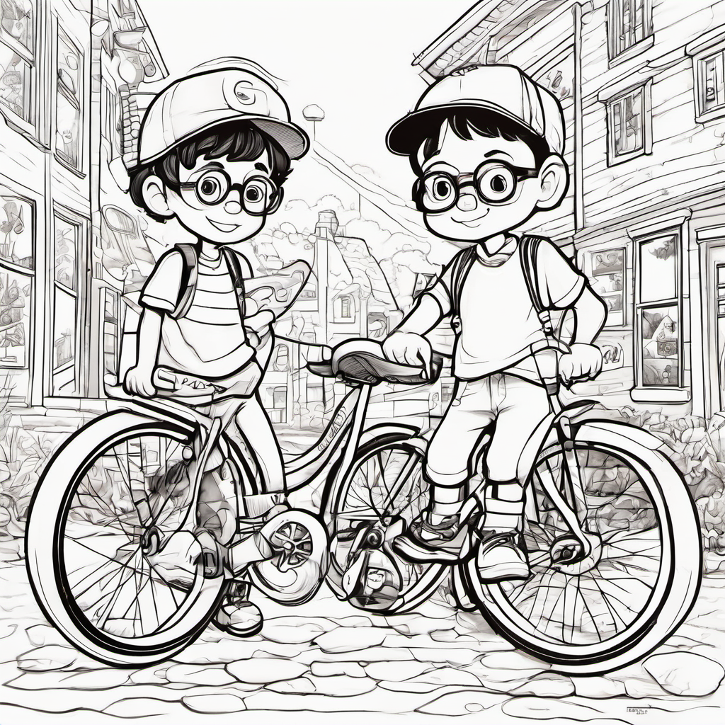 Once upon a time, in the small town of Phonicsville, there lived two best friends named Timmy and Benny. Timmy had curly red hair and always wore a pair of round glasses. Benny, on the other hand, had short brown hair and loved wearing his favorite baseball cap. Timmy and Benny did everything together. They would ride their bikes around the town, explore the nearby forest, and play all sorts of games. They were inseparable.