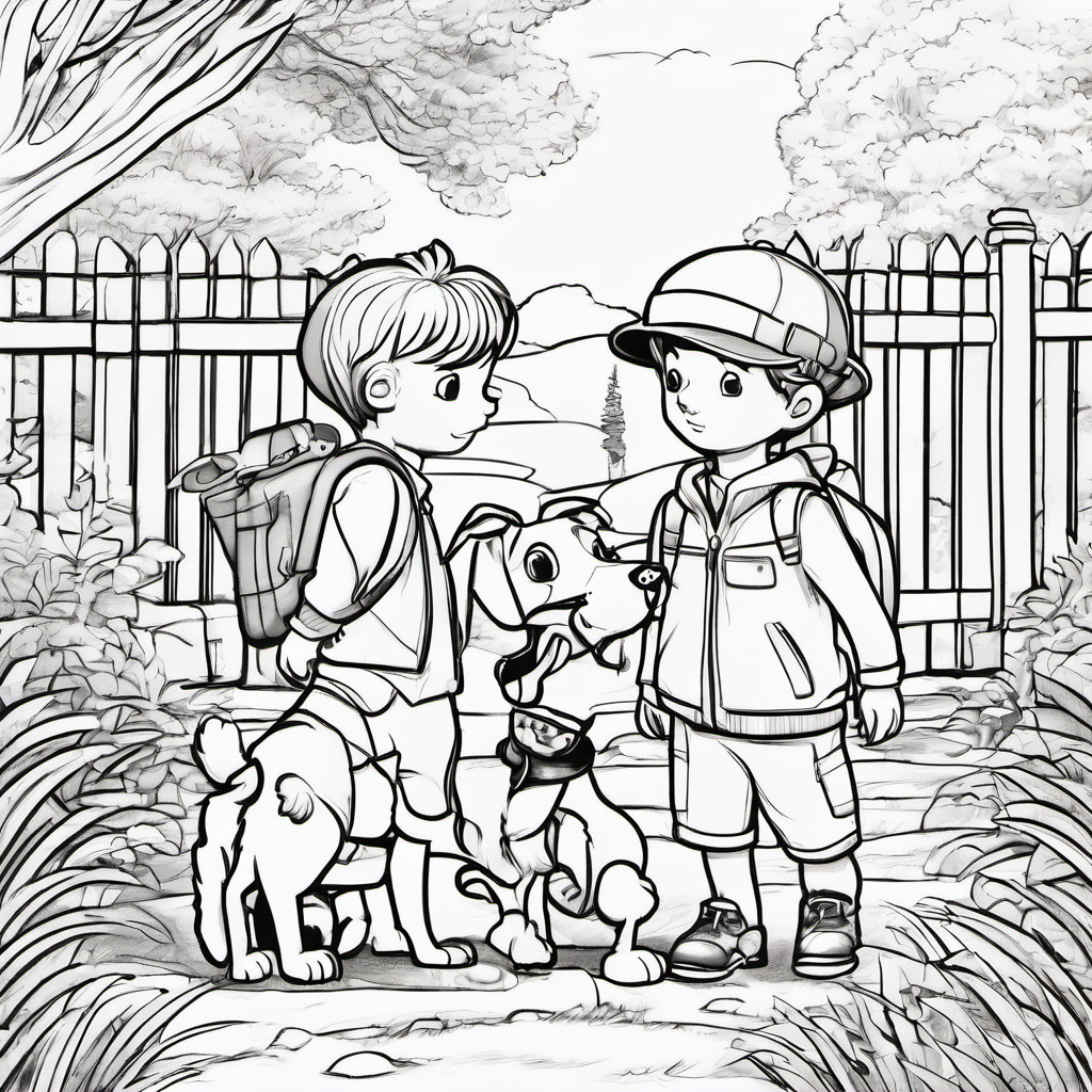 One sunny day, while Timmy and Benny were playing in the park, they came across a lost puppy. The puppy was frightened and looked all alone. Timmy and Benny felt sad for the little pup. They decided to help him find his way back home. They named him Charlie and became his best friends too. From that day on, Timmy, Benny, and Charlie would go on exciting adventures, always relying on each other for support and guidance.