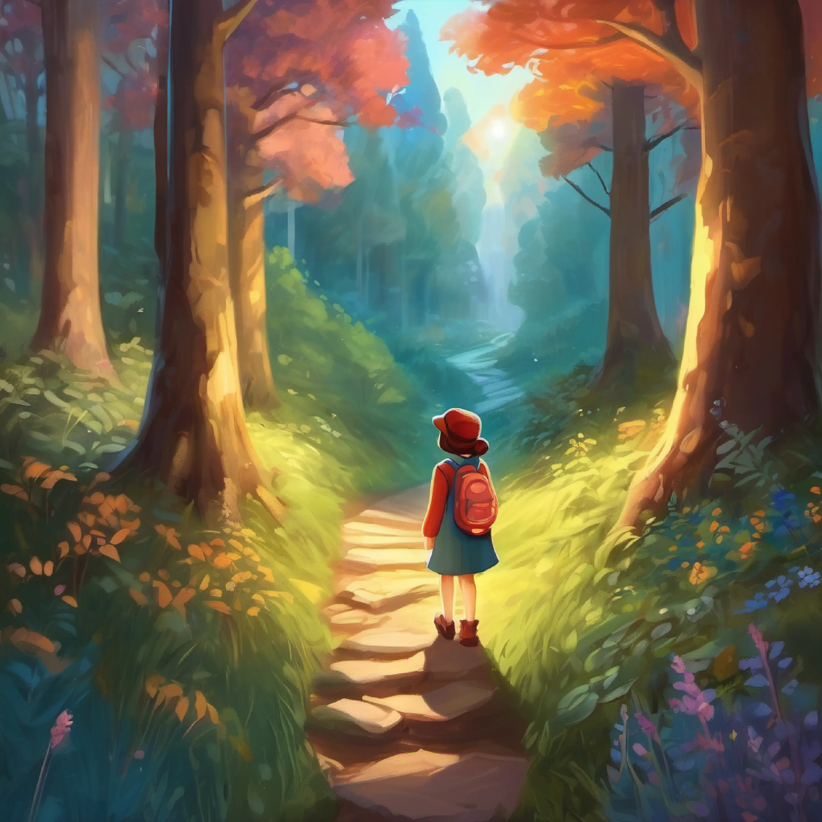 Curious girl, bright eyes, lives near magical woods's journey finds closure...