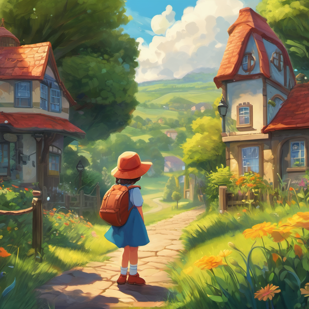 Once upon a time, in a small town called Sunnyville, there lived a curious and imaginative 8-year-old girl named Riley. Riley loved spending her days exploring the world around her and uncovering the mysteries it held. One sunny afternoon, she embarked on her most extraordinary adventure yet - the discovery of Riley's Rainbow Reflection. As Riley skipped through a beautiful meadow, she noticed dark rain clouds gathering in the distance. Curiosity sparked within her, wondering what wonders awaited her. She raced home to gather her raincoat and ran back to the meadow just as the first droplets began to fall.
