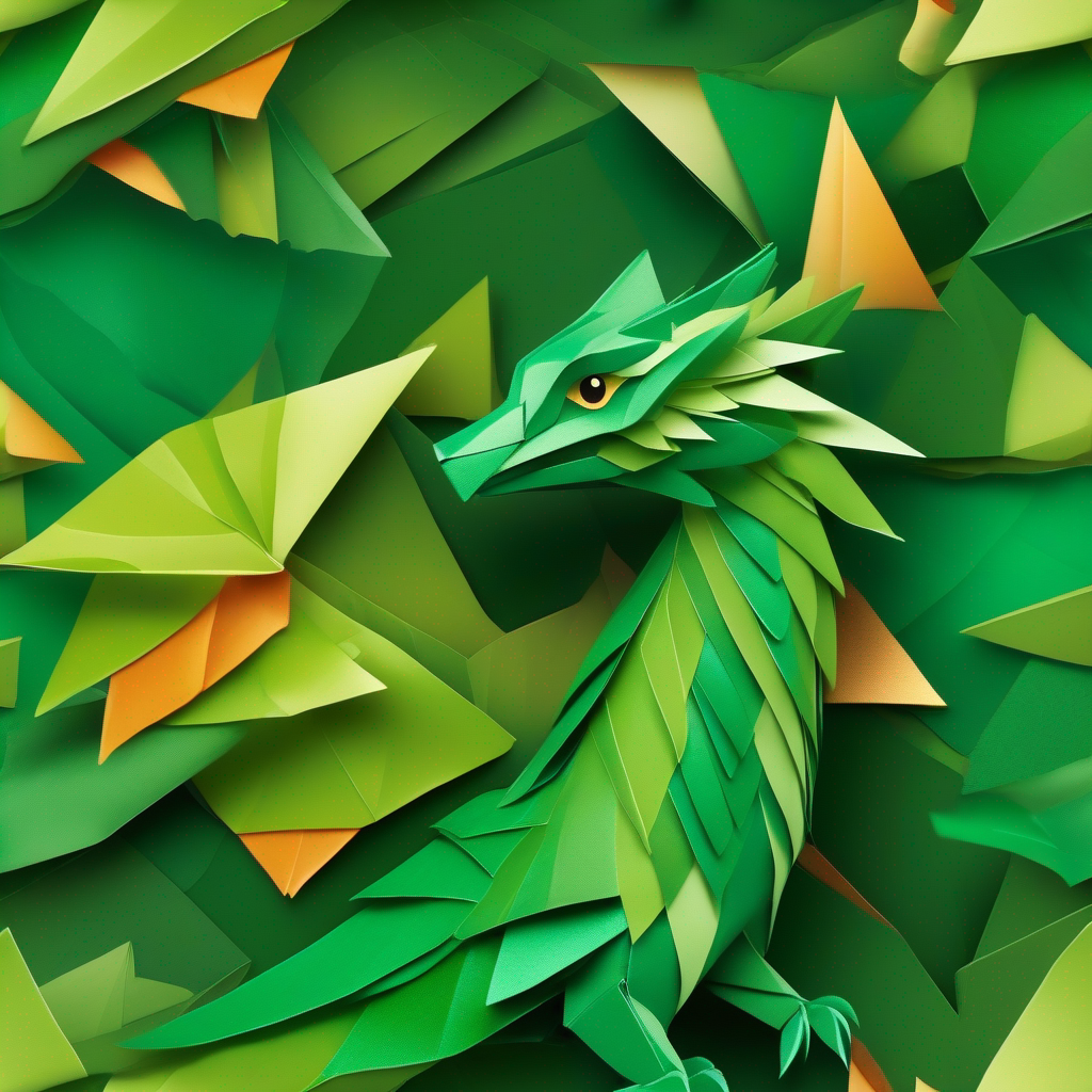 A brave little dragon with shiny green scales shows bravery and meets wise owl and mischievous pixie.