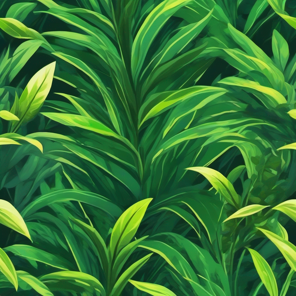 A plant with green and vibrant leaves.