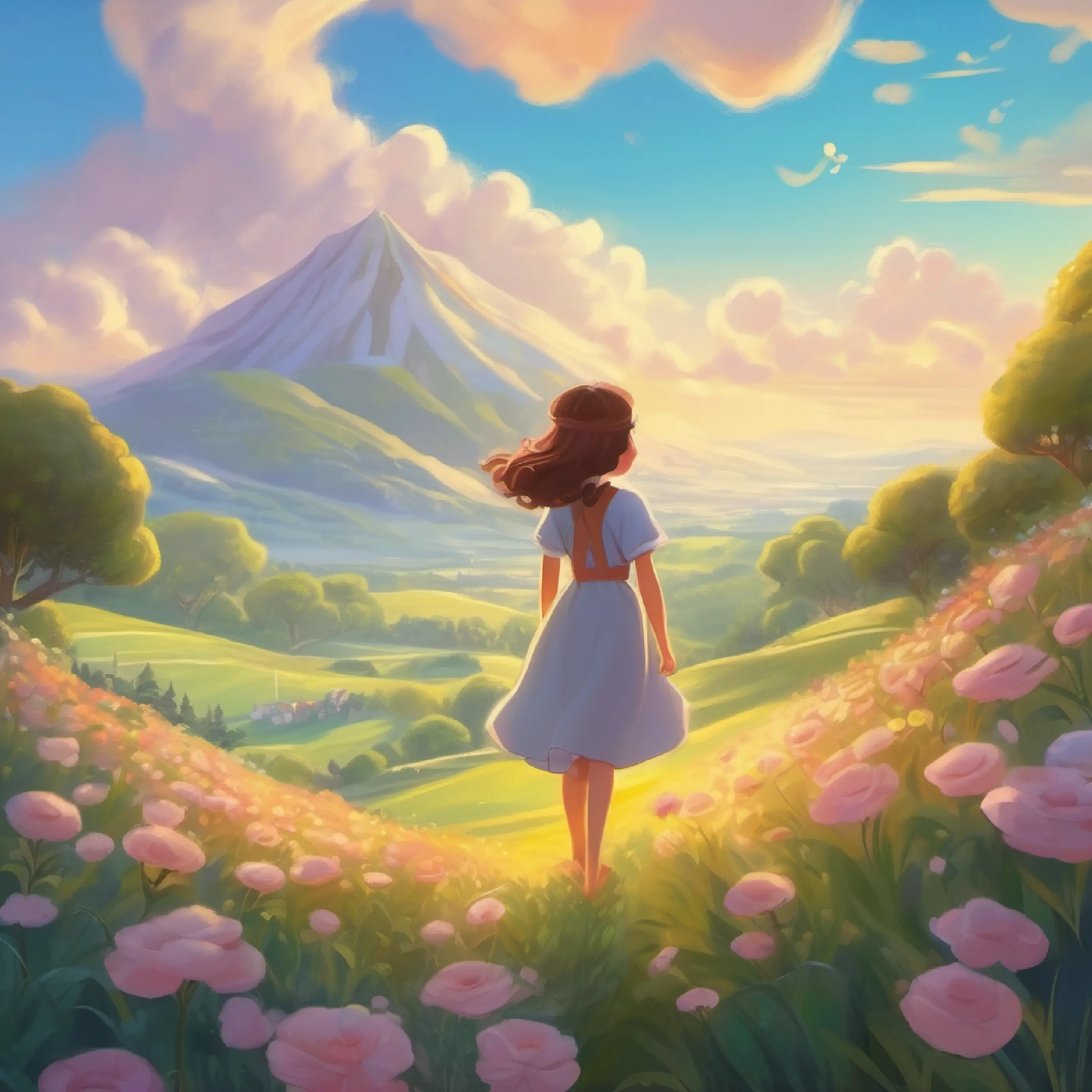 Dream Sophie achieves her dream beauty and feels happy.