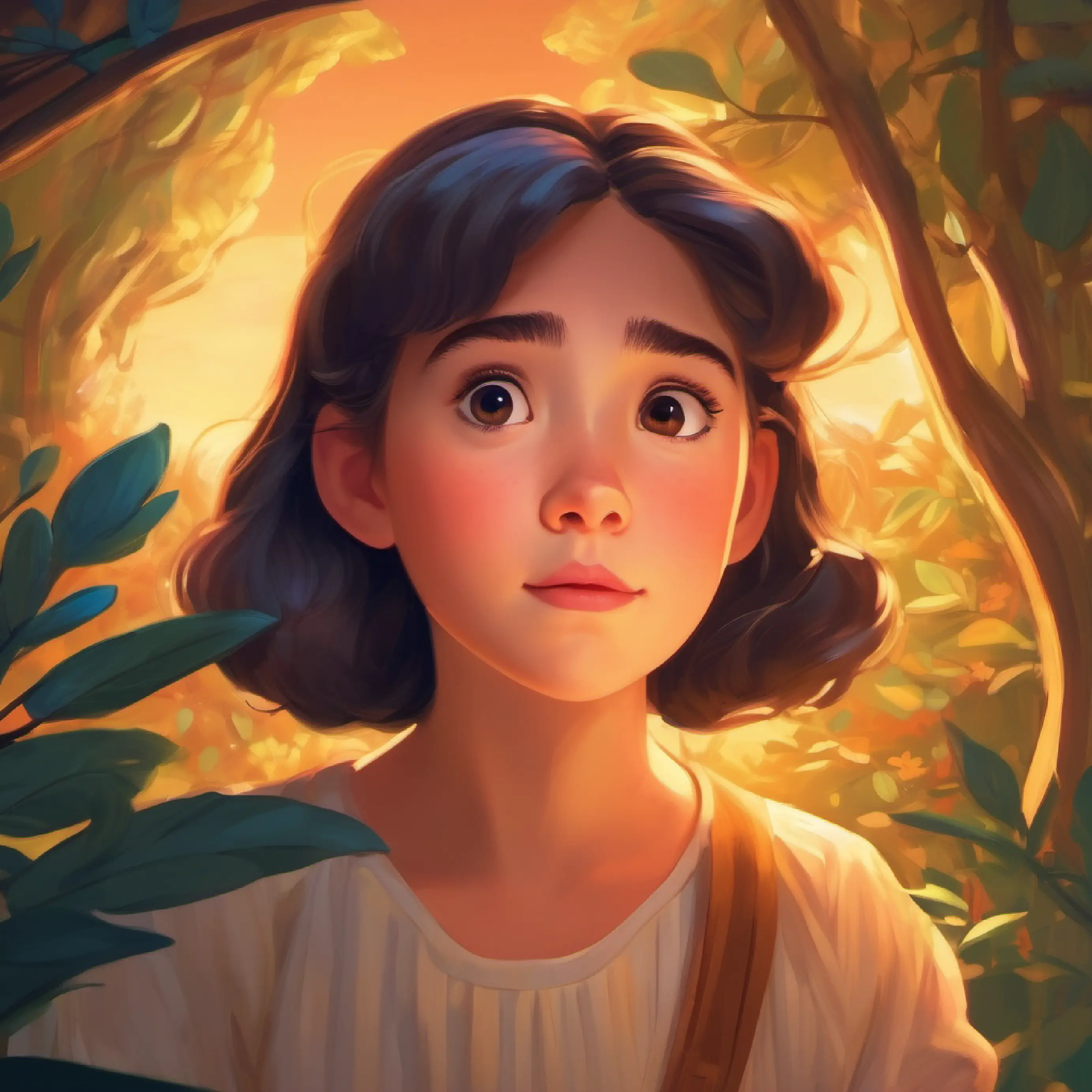 Sophie sees her new face for the first time in the dream.