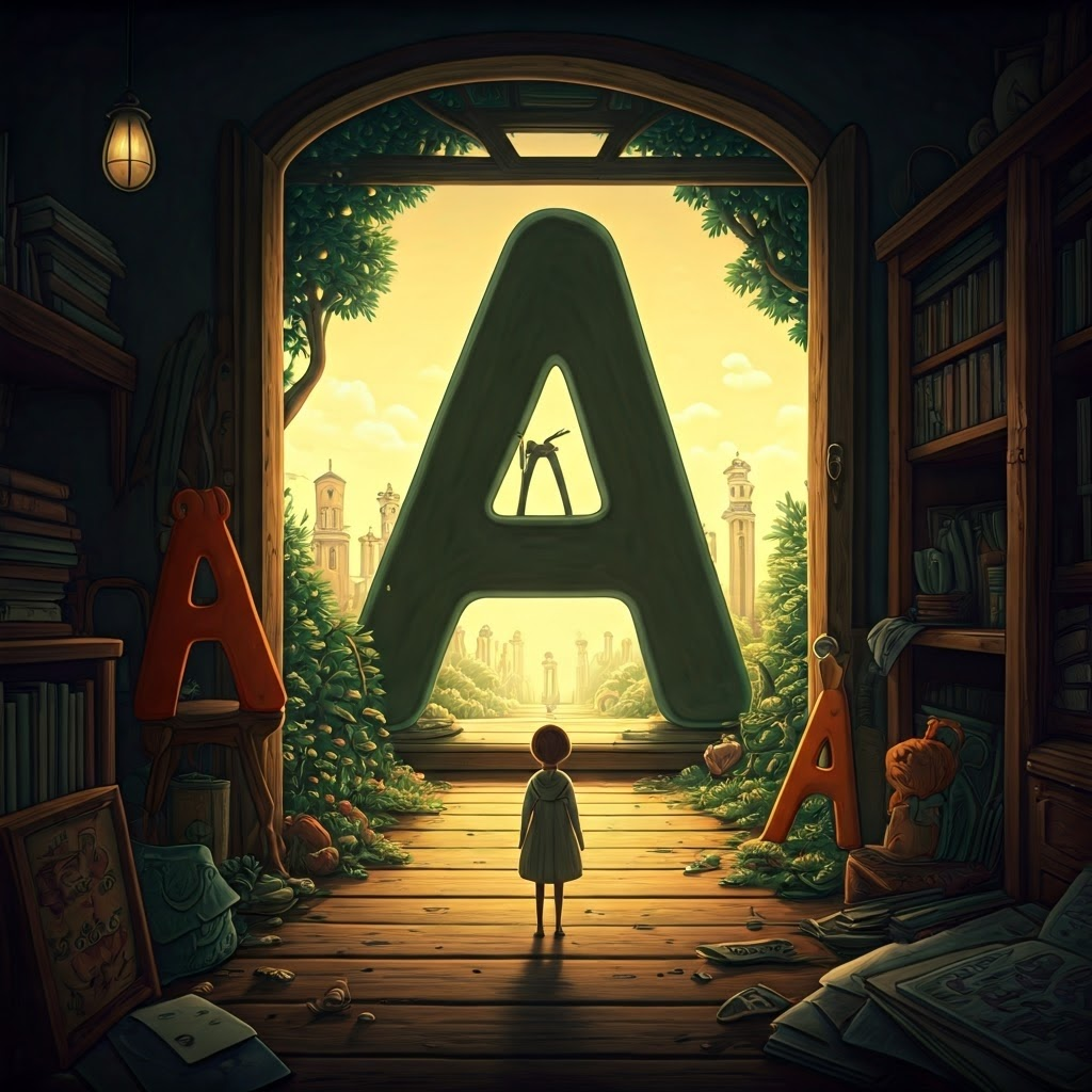 other letters of the alphabet looking at A