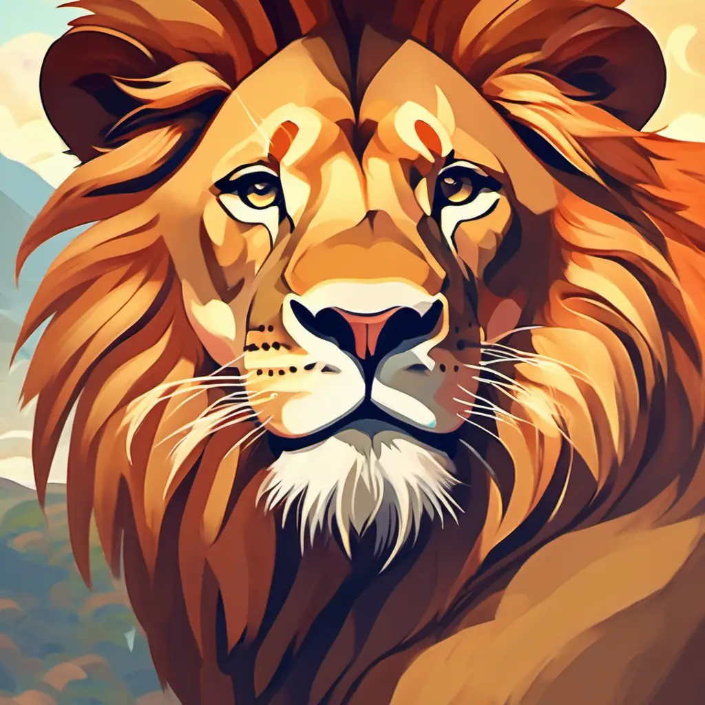 Grateful animals, brave lion