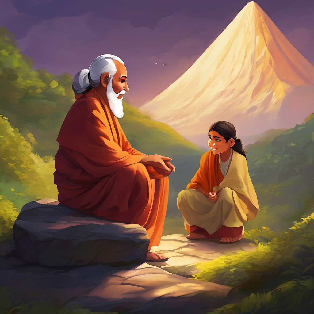 From that day forward, Raghav used his knowledge of shapes to bring harmony and joy to the kingdom. He knew that elders like Guruji possessed valuable wisdom, and their guidance was crucial for everyone's growth and success. And so, my dear Ashish, the story teaches us the importance of respecting our elders and valuing their knowledge. Just as Raghav learned about shapes from Guruji, we should always have confidence and seek guidance from wise elders who can help us overcome difficulties and learn new things."