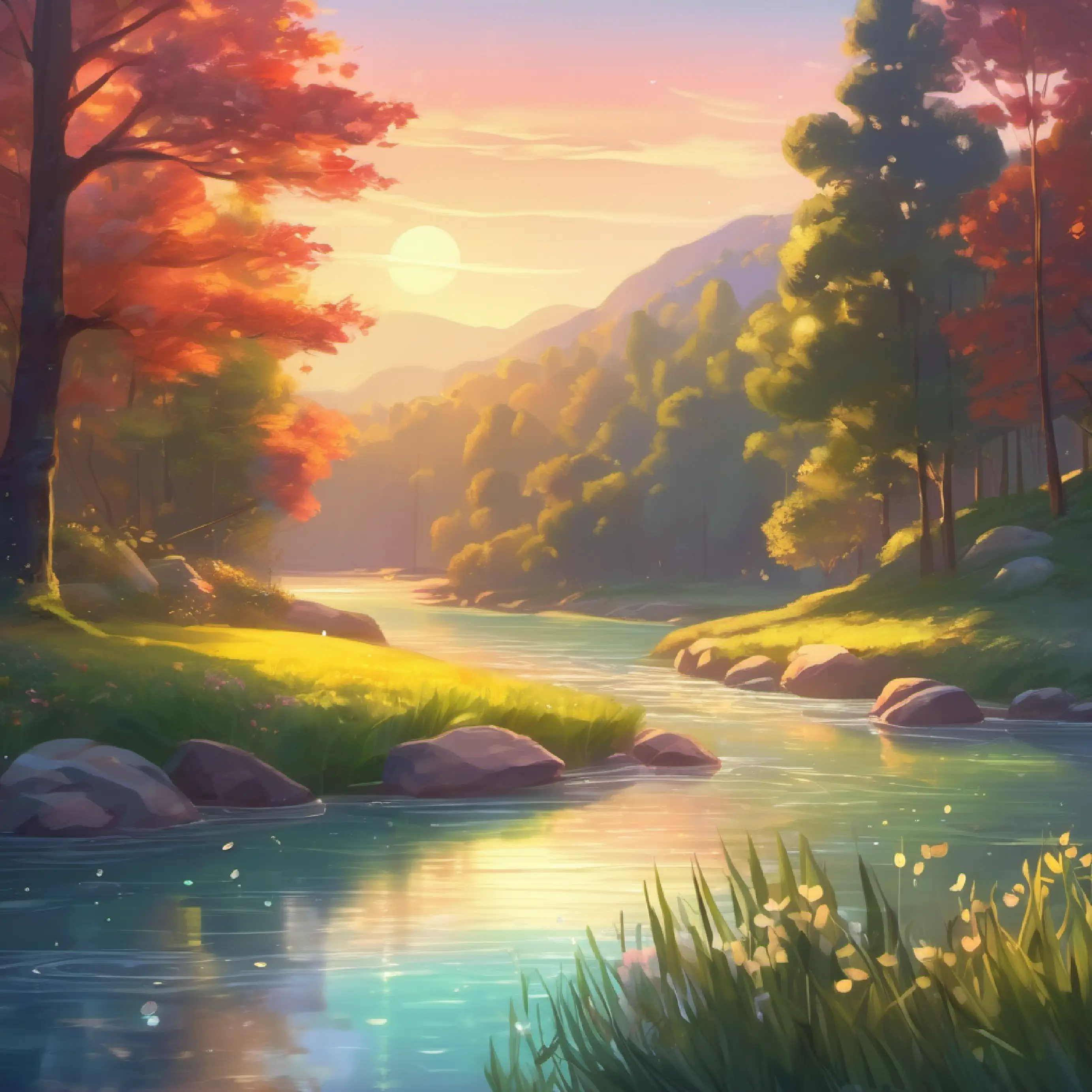 Day ends with a relaxing tune from A sparkling river with crystal clear water and a playful personality.