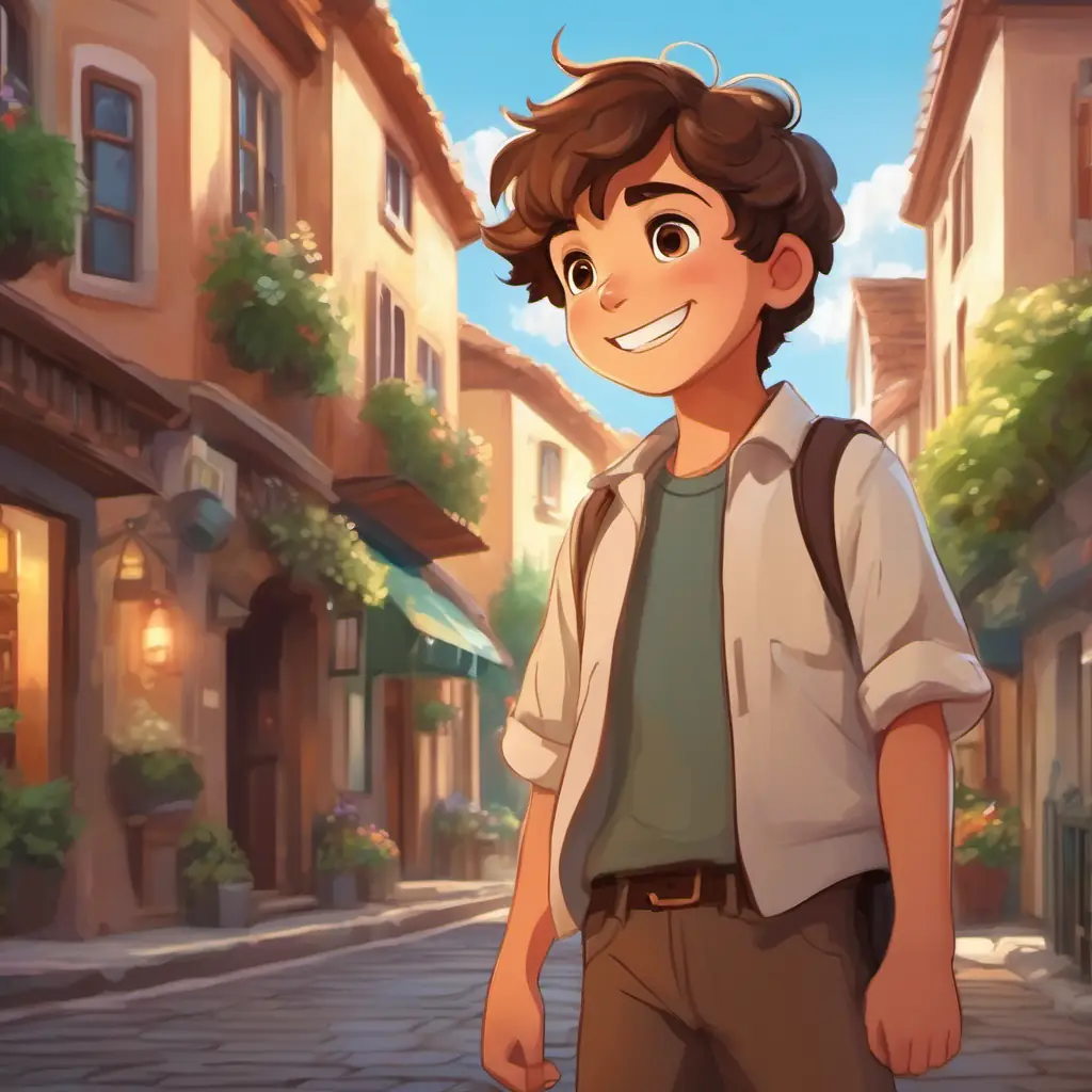 The town's reaction to Cheerful boy with brown hair, big brown eyes, and a ready smile's bravery, Cheerful boy with brown hair, big brown eyes, and a ready smile's feelings of pride and responsibility.