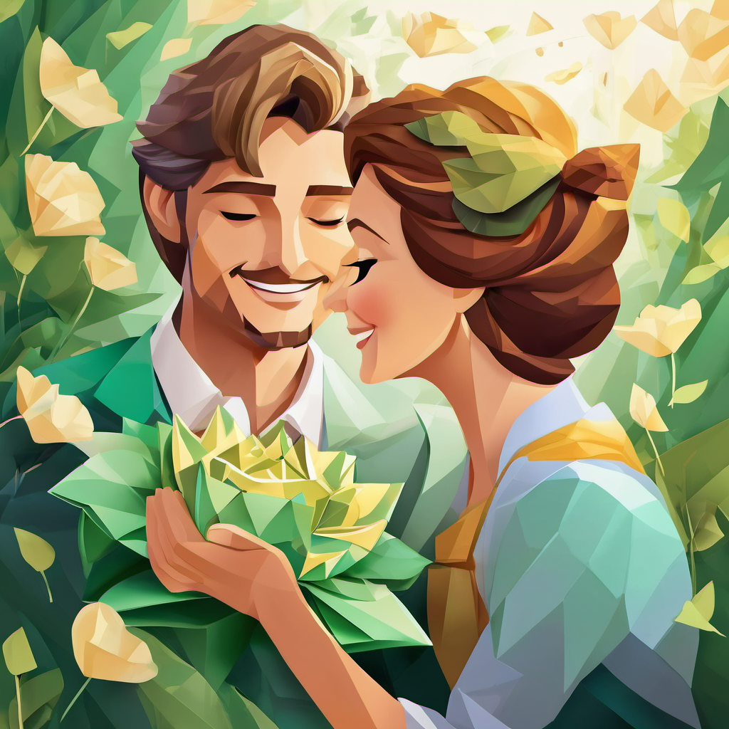 In the midst of this enchanting realm, Amelia discovered a beautiful young prince named Leo. His eyes sparkled like emeralds, and his smile was warm enough to melt any heart. Leo, too, had been searching for true love to bring joy to his own kingdom. Amelia and Leo's hearts instantly connected as though they had known each other for years. With every passing moment, their love grew stronger and brighter. They both felt the incredible power of love as a sense of happiness enveloped them.