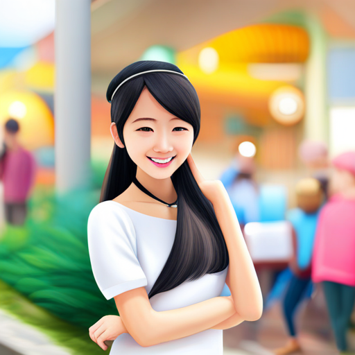 girlren smiling and enjoying the colorful world