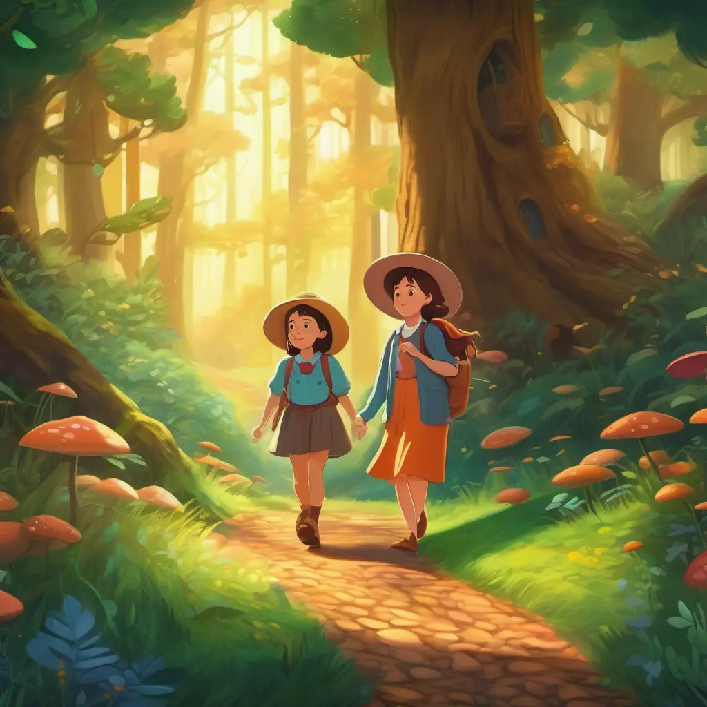 Introducing two friends, rolling into the enchanted forest setting.