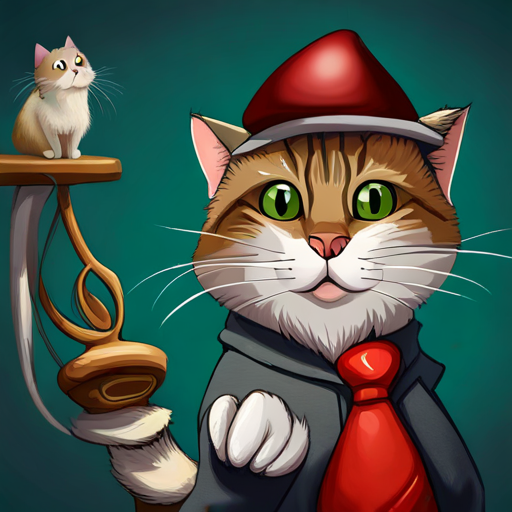 Tom, gray cat with green eyes, mischievous and Jerry, brown mouse with red hat, clever, better together