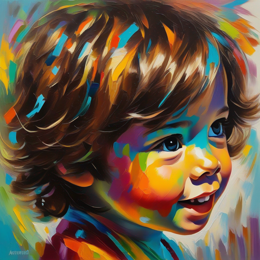 Un niño curioso con cabello marrón, sonrisa amigable y ojos brillantes. y Letras distorsionadas de colores alegres que forman el abecedario. aprenden a leer y escribir, colores brillantes.