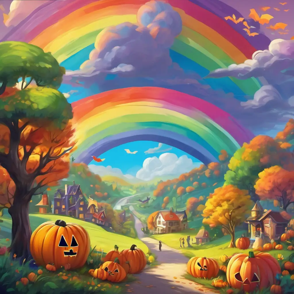 The rainbow band's colorful message of joy and pride spreads across the land, reminding everyone to join in their fun.