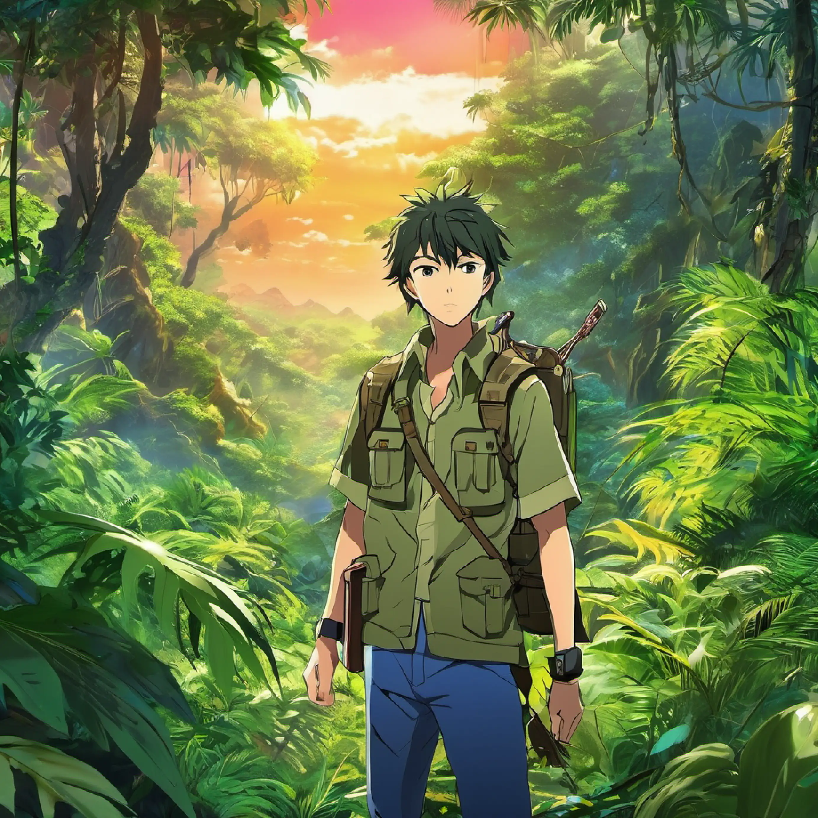 End of war, but Hiroo unaware, hides in the jungle.
