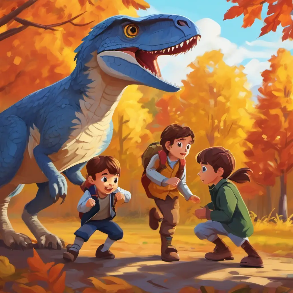 Tension rises as the kids face a sneaky raptor, testing their teamwork and problem-solving skills.