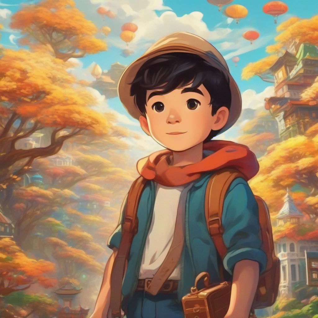 A young boy with dreams of becoming wealthy and traveling the world. dreams of becoming rich and traveling the world.