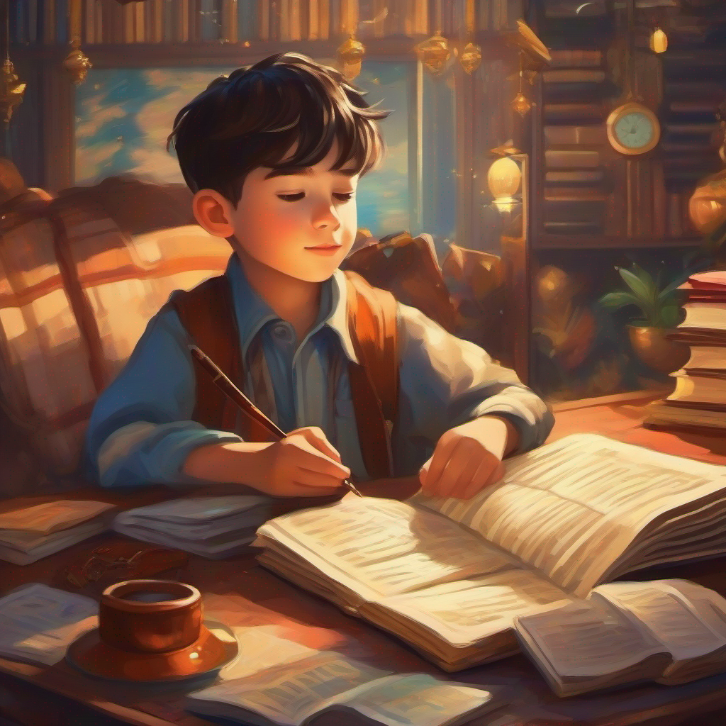 A young boy with dreams of becoming wealthy and traveling the world. finds inspiration in his grandfather's diary.