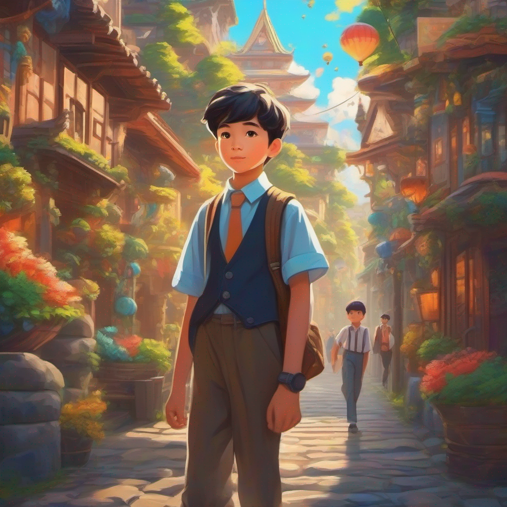 A young boy with dreams of becoming wealthy and traveling the world. takes responsibility and starts working part-time.