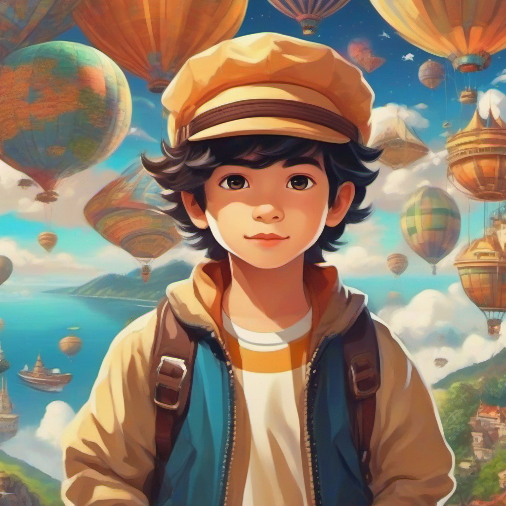 A young boy with dreams of becoming wealthy and traveling the world. fulfills his dream and travels the world.
