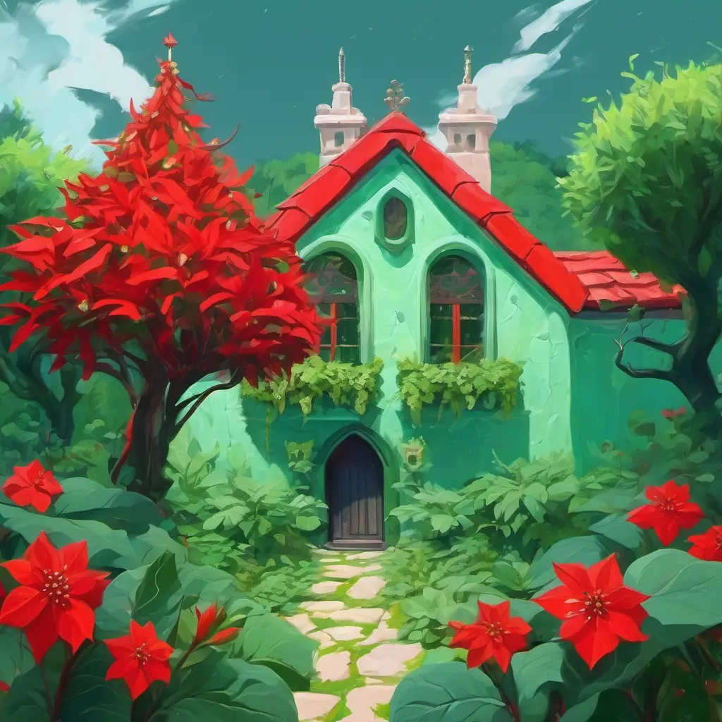 Pale green skin, red eyes, menacing and devious's defeat, plants' determination to protect their home