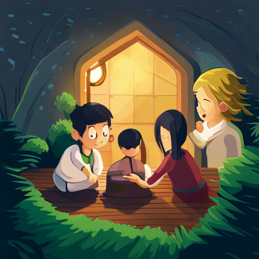 Friends overcome challenges and solve puzzles together
