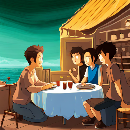 Friends return to their own time after celebrating