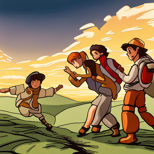 Friends become famous explorers and continue adventures