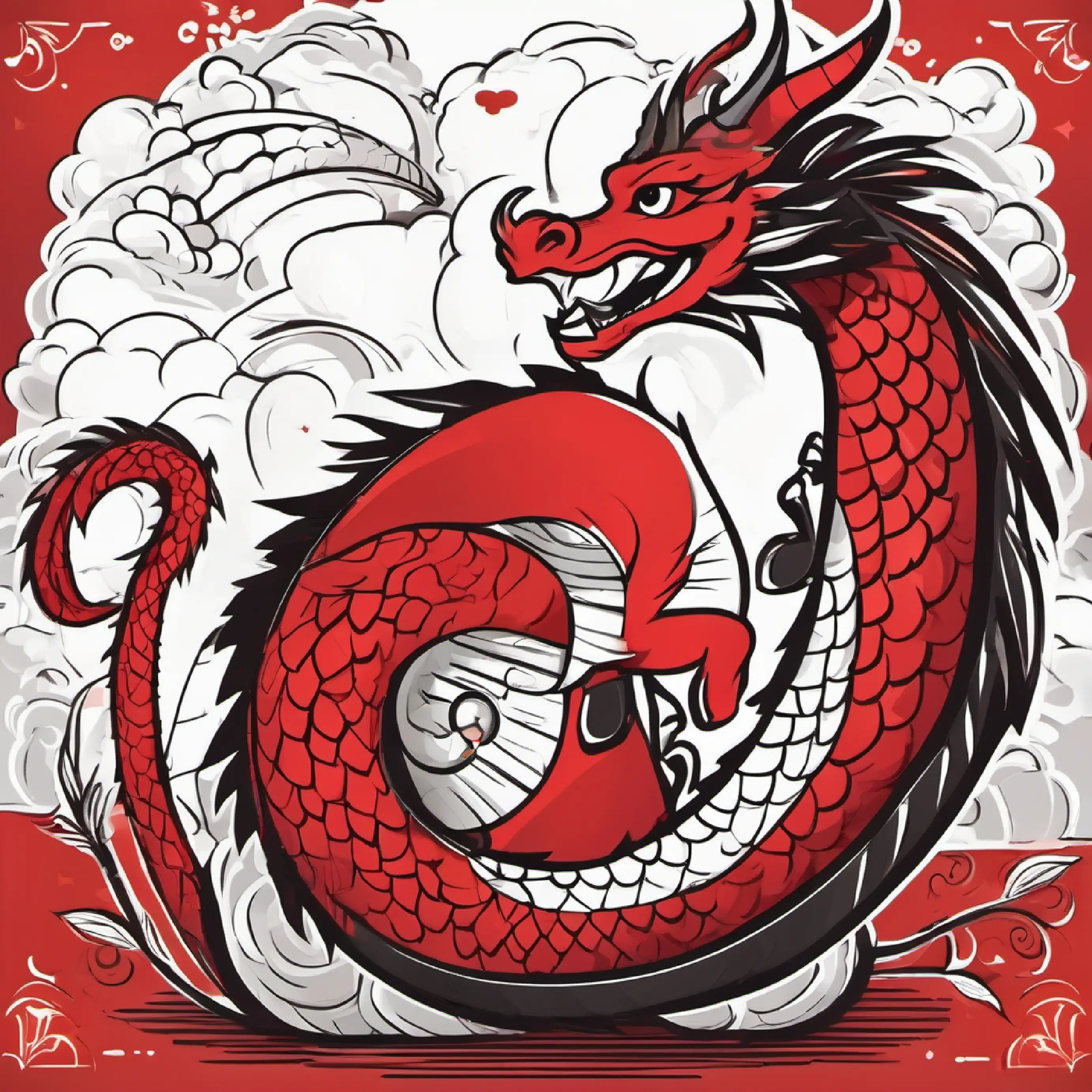 Dragon gaining confidence through Cheerful, hazelnut hair, caring hazel eyes's belief.