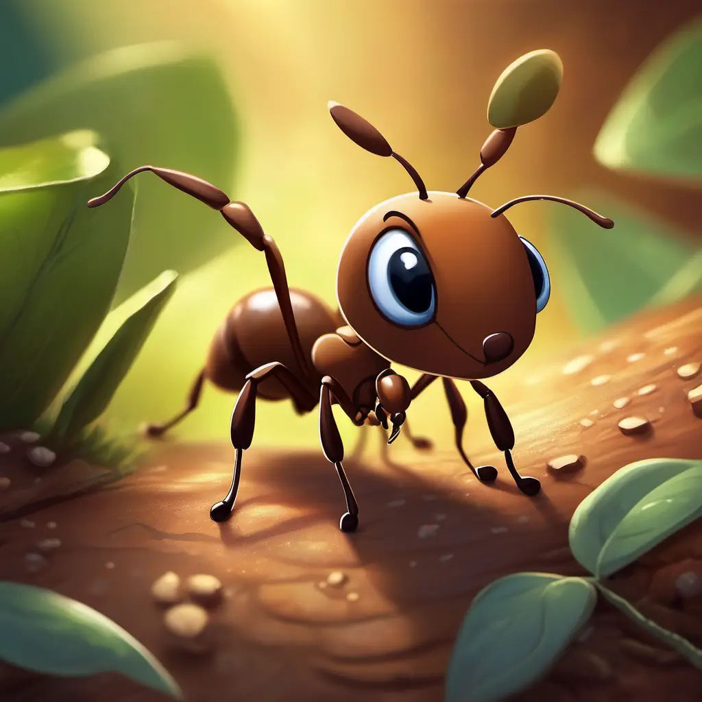 Revealing Small, hardworking ant, brown with big, kind eyes's uniqueness and challenge.