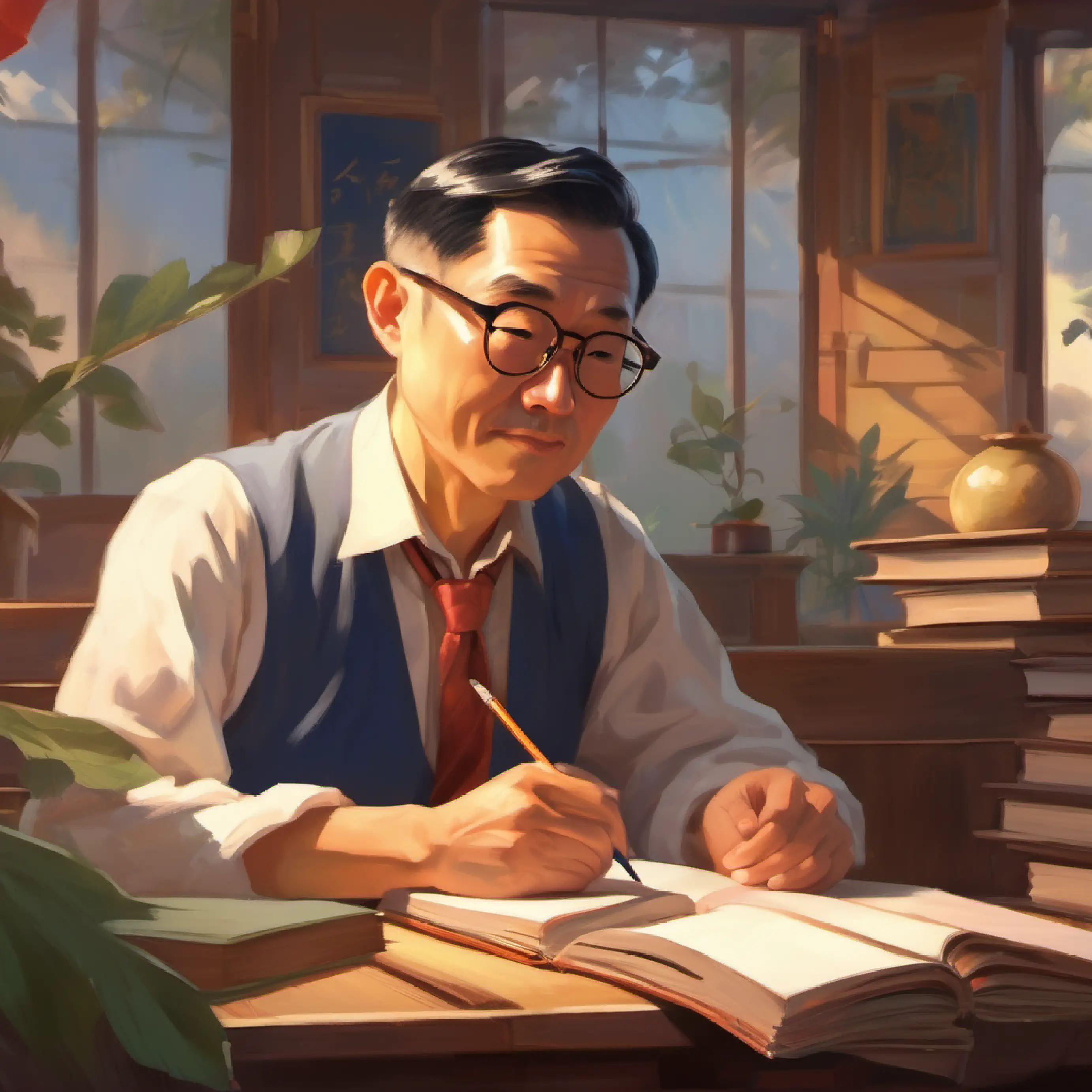 Mr Gao, a thoughtful teacher with a kind face and glasses observes his students and sees their individual interests.