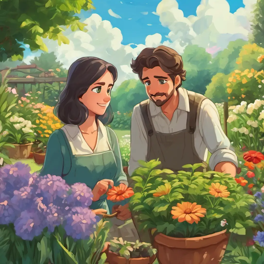 Both sides present their arguments. The dispute is about the ownership of a field of flowers. Hardworking man with dark hair and blue eyes, loves gardening and Kind woman with green eyes and a warm smile, great at taking care of plants are the main characters in this page.