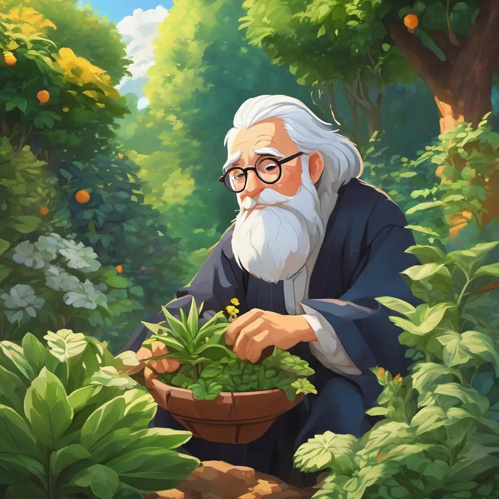 Wise old judge with white hair and glasses, always thoughtful and fair gathers all the evidence and witnesses. He reveals that Kind woman with green eyes and a warm smile, great at taking care of plants originally owned the field and sold it to Hardworking man with dark hair and blue eyes, loves gardening.