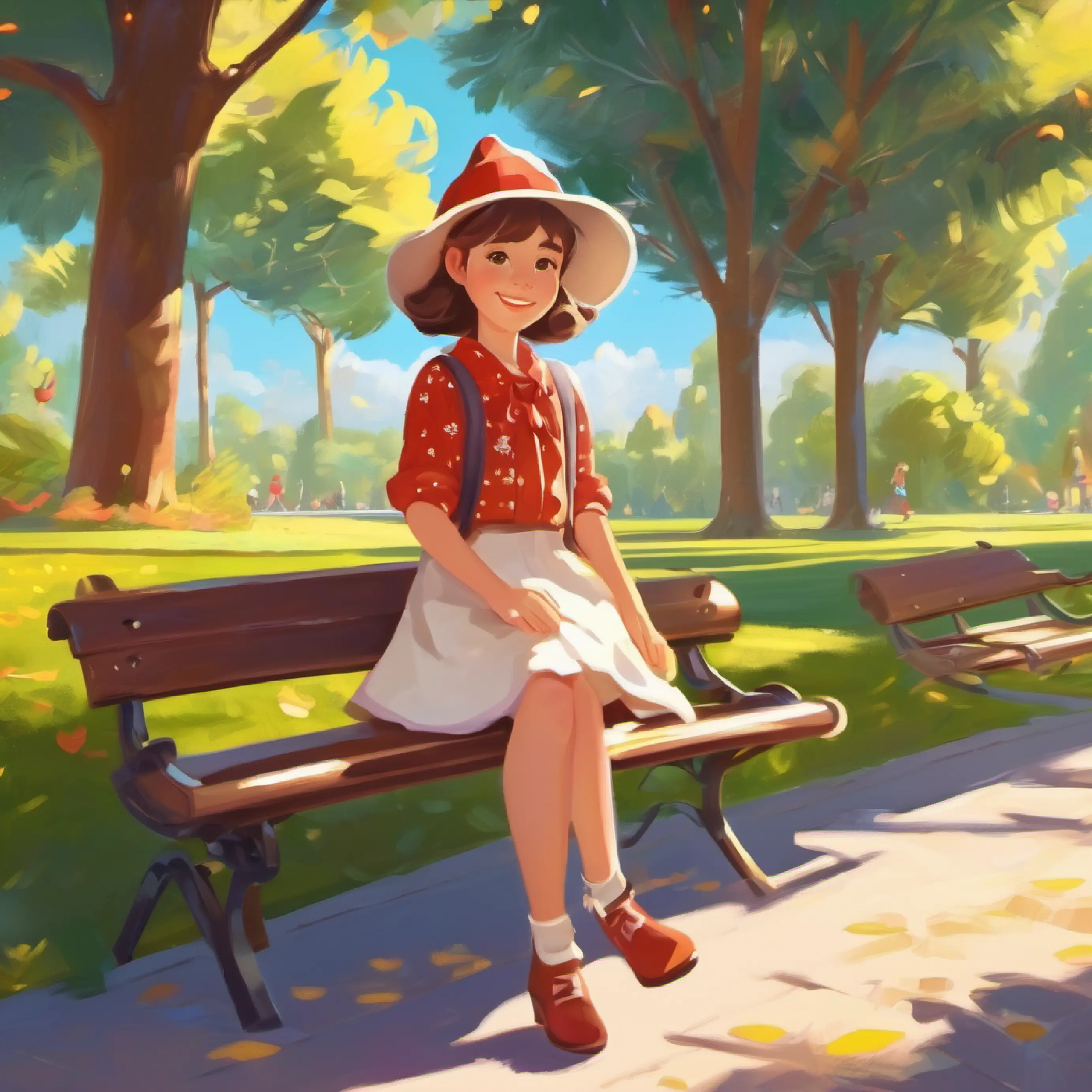 Introducing Ellie, a girl who enjoys sunny days at the park.