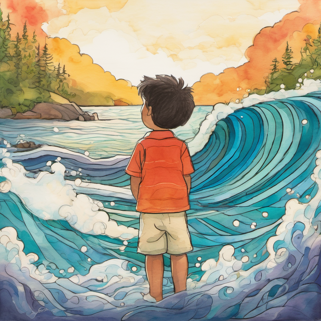 "B is for Be Present," his momma continued. "As you breathe, focus on the sensations in your body. Feel the rise and fall of your chest, and let all other thoughts drift away." Benny closed his eyes and paid attention to the gentle rhythm of his breathing. He felt his chest rise and fall with each breath, like a gentle wave rolling on the shore.