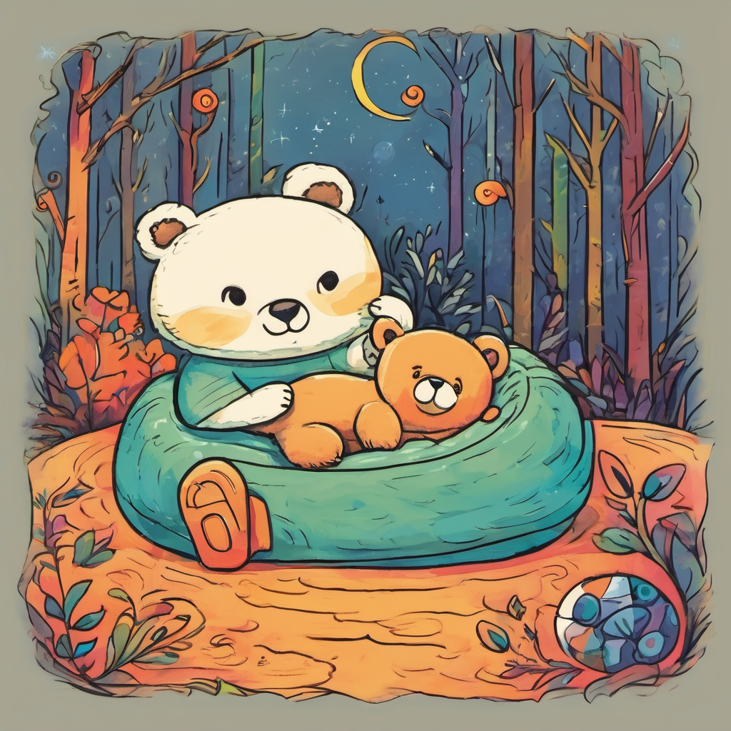 "C is for Calm," his momma added with a loving smile. "As you exhale slowly, let go of any worries or thoughts. Feel your body relax, knowing that you are safe and loved." Benny breathed out, slowly releasing all his worries and thoughts. With each breath out, he felt his body sinking deeper into his cozy bear bed.