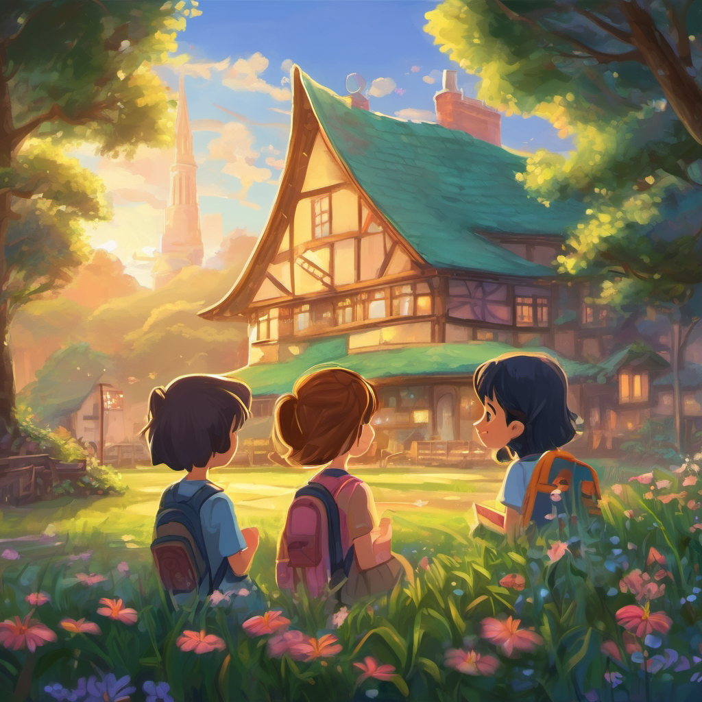 Finally, after a long night of helping others, Emma and Oliver returned to the classroom. The next day, they told their friends about their magical adventure and shared the power of the Enchanted Eraser with everyone. From that day forward, the Enchanted Eraser became a symbol of hope and positivity in Sunnyvale. Emma and her friends learned that by clearing negativity from their minds and embracing positivity, they could make a real difference in the lives of those around them.
